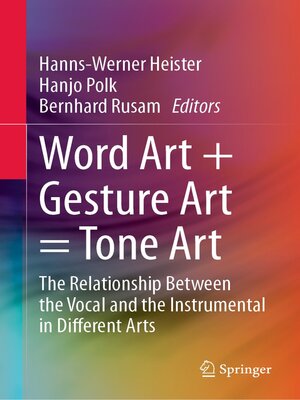cover image of Word Art + Gesture Art = Tone Art